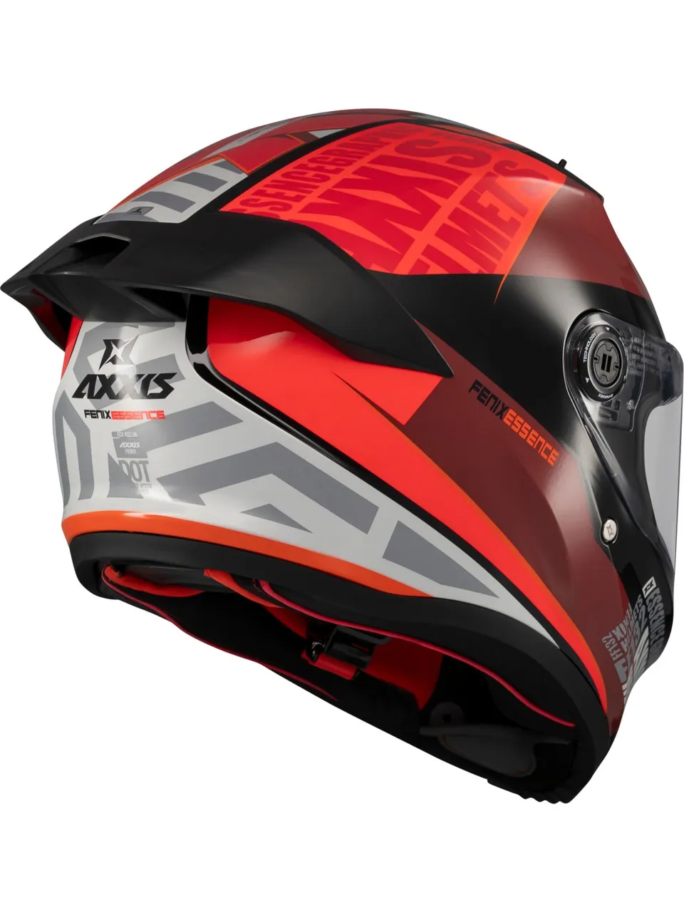 AXXIS FENIX ESSENCE B5 MAT KIRMIZI SİYAH FULL FACE KASK